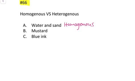 Solved Classify Each Of The Following Mixtures As Homogeneous Or