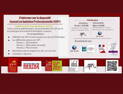 Webinaire Conseil En Volution Professionnelle Rise Relais Infos