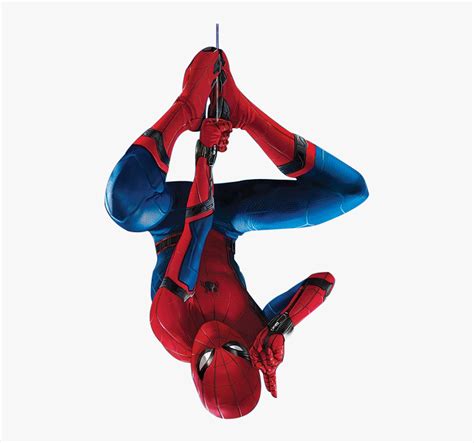 Download Transparent Spider Man Homecoming By Spiderman Hanging