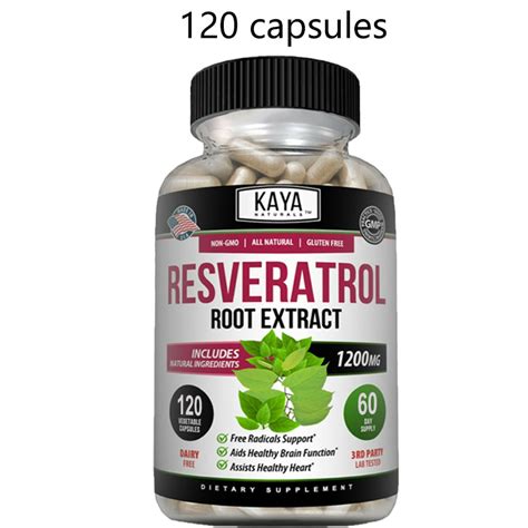 Resveratrol 1200 Mg Supplement Antioxidant 、 Anti Aging Capsules To Support Heart Brain 、liver