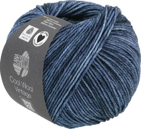 Lana Grossa Cool Wool Vintage 7366 Donkerblauw Bol