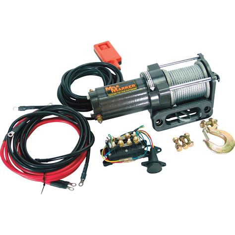 Mile Marker Atv 12v Dc Electric Winch — 3000 Lb Capacity Model Pe3000 Northern Tool