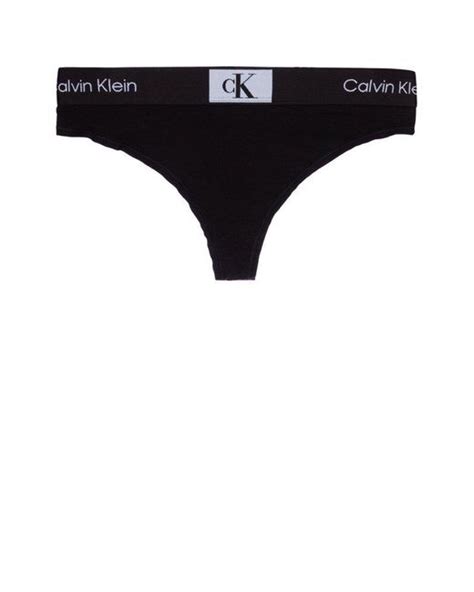 Calvin Klein 1996 Low Rise Thongs In Black Lyst