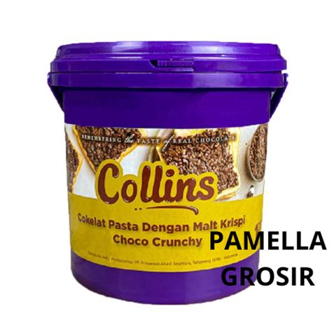 Jual Collins Dip Glaze Choco Crunchy 1kg Topping Cokelat Pasta Malt