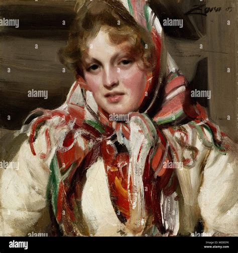 Zorn Anders Kal Margit Stock Photo Alamy