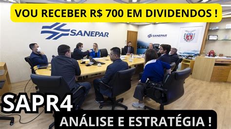 Sapr L Sanepar Dividendos Vou Receber Mais De R Reais An Lise