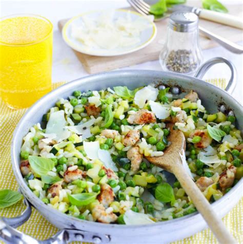 Chicken Sausage Pea And Courgette Risotto Deliciously Yorkshire