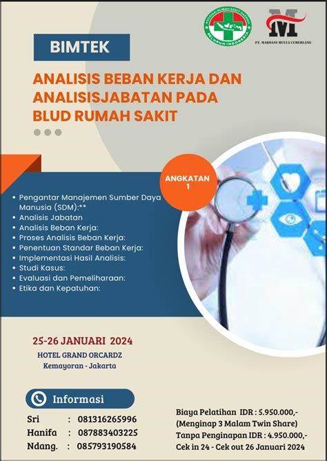 Bimtek Analisis Beban Kerja Dan Analisis Jabatan Pada BLUD Rumah Sakit