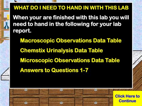 Solution Urinalysis Virtual Lab Studypool