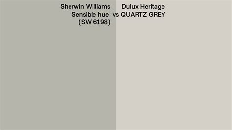 Sherwin Williams Sensible Hue Sw 6198 Vs Dulux Heritage Quartz Grey Side By Side Comparison