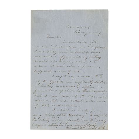 1862 Civil War Letter By Captain Claude Gibson While Organizing Gibson