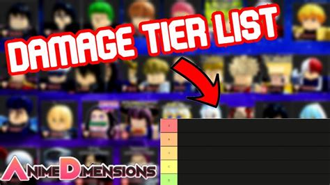 Update Anime Dimension Simulator Tier List Latest In Cdgdbentre