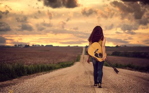 Guitar Girl Wallpaper 654404 Guitar Girl Music Photoshoot Guitar