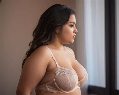 Premium Photo A Woman In Lingerie Standing In Front Of A Window