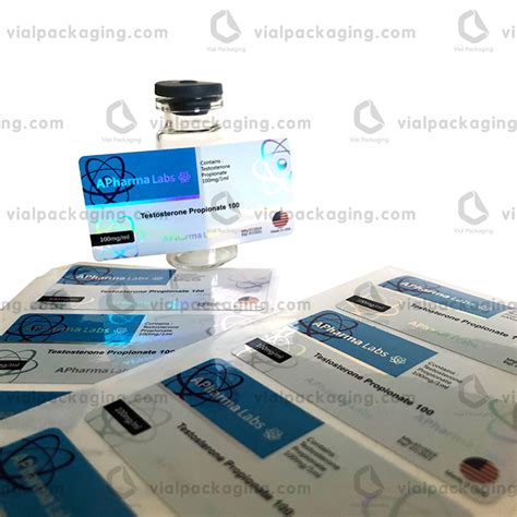 VPVL-18 Strong adhseive vial labels for steroids - Vial Packaging