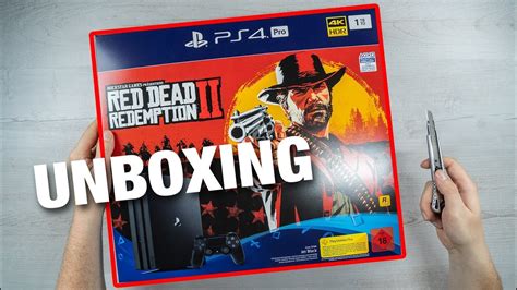 Playstation 4 Pro Red Dead Redemption 2 Bundle Console Unboxing