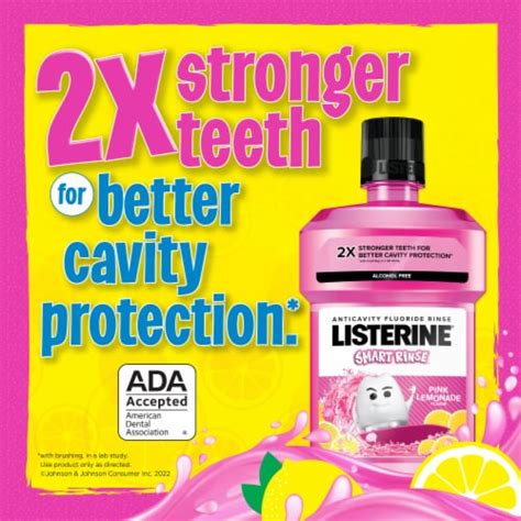 Listerine Smart Rinse Pink Lemonade Mouthwash 500 Ml Smiths Food