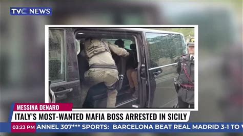 Italys Most Wanted Mafia Boss Messina Denaro Arrested In Sicily Youtube