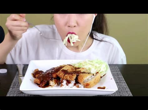 Asmr Tonkatsu Party Cheesy Pork Cutlet And Giant Fried Shrimp