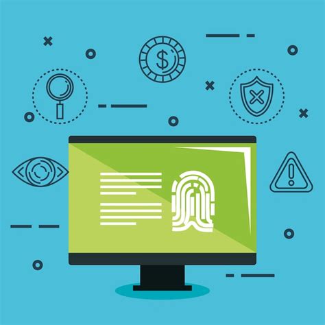 Premium Vector Theft Identity Set Icons