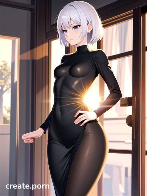 Standing Front View Dress AI Porn