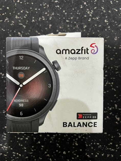 Amazfit Balance Smartwatch Mm Aluminum Alloy Black New Sealed