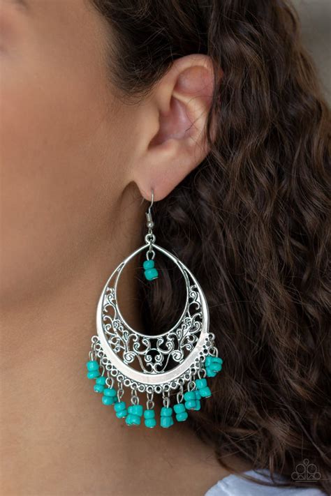 Malibu Mamba Blue Paparazzi Earrings Jewelryblingthing