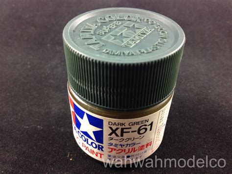 Tamiya 81361 Acrylic XF 61 Dark Green 23ml Bottle WAH WAH MODEL SHOP