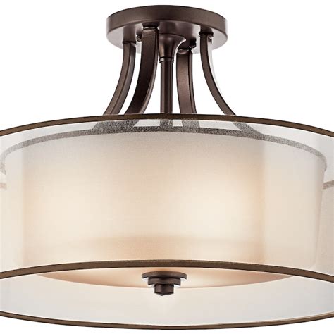 Kichler Lacey 4-Light Bronze Semi mount light 42387MIZ at Lowes.com