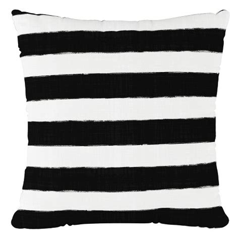 Black And White Striped Patio Pillows - Patio Ideas