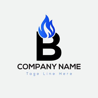 Blue Fire Logo On Letter1 Template Blue Fire On 1 Etter Initial Fire ...