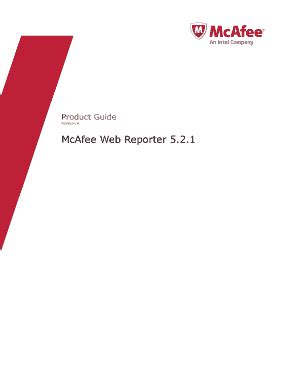 Fillable Online McAfee Web Reporter 5 Fax Email Print PdfFiller