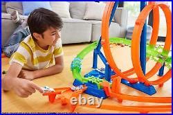 Car Track Set Hot Wheels Toy Car Track Set Action Epic Crash Dash With 164 Scale Vehicle