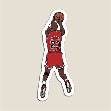 Michael Jordan Jumpshot Glossy Sticker Water Resistant Laptop And