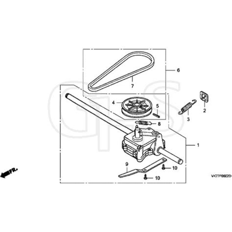 Honda HRX426C SDE MATF 1000001 Transmission Diagram GHS