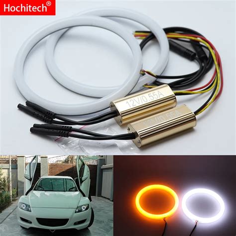 For Mazda RX8 Rx 8 RX 8 2004 2008 White Amber Dual Color Cotton LED