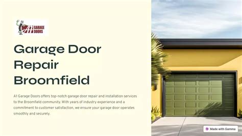 Ppt Garage Door Repair Broomfield Powerpoint Presentation Free Download Id 13184383