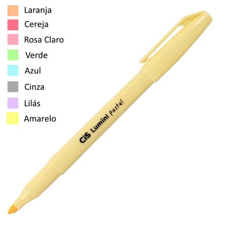 Marca Texto Lumini Cis Pastel E Neon Shopee Brasil