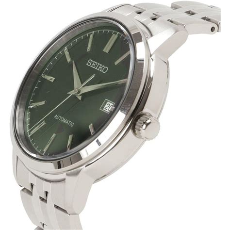 Reloj Seiko Neo Classic Plateado Y Verde Anal Gico Hombre Srph K