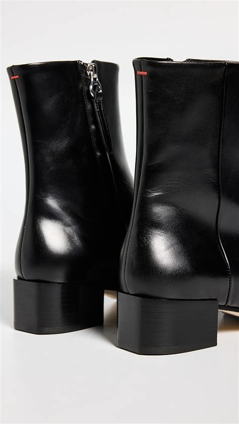 Aeyde Lee Calf Leather Black Boots Shopbop