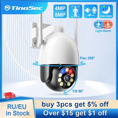 Tinosec Mp Mp Speed Dome Ptz Wifi Ip Camera Outdoor Ai Human Detect