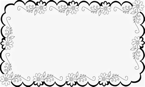 Simple Flower Frame - ClipArt Best