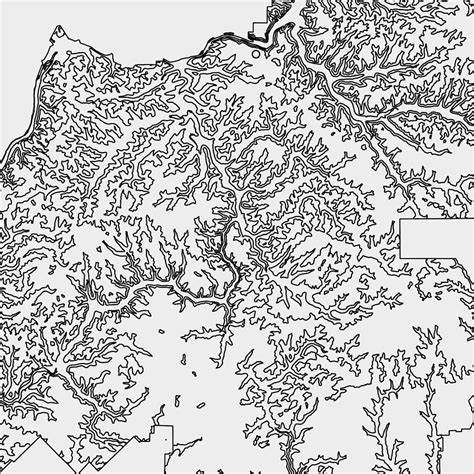 Allegheny National Forest Printable Topographic Map Allegheny Etsy