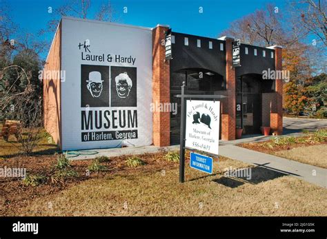 Laurel and Hardy Museum in Harlem GA Georgia Stock Photo - Alamy