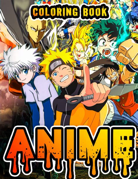 Buy Anime Coloring Book Mixed Anime Characters Of The Most Known