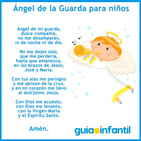 Oraci N Angel De La Guarda Ninos Iluminaci N Digital