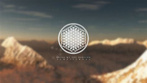 Round white logo, Bring Me the Horizon, logo HD wallpaper | Wallpaper Flare