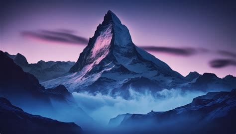 Hình nền ai art hình minh họa Matterhorn Núi 4579x2616 alx