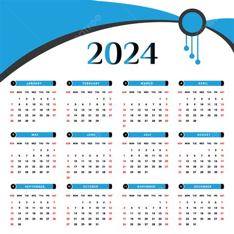calendar design  black  skyblue geometric style vector