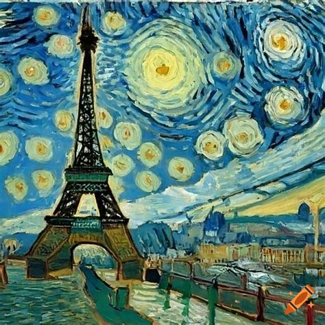 Vincent Van Gogh S Painting Of The Eiffel Tower On Craiyon